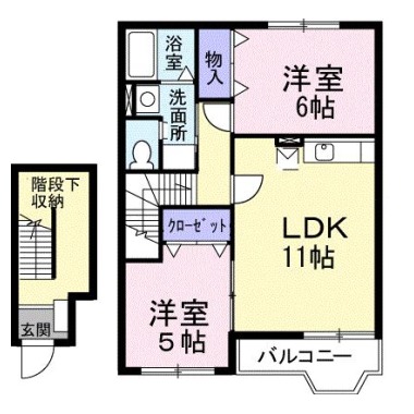 ハイツ ロジュマンA 203の間取り図