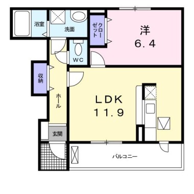 セレーノ 102の間取り図