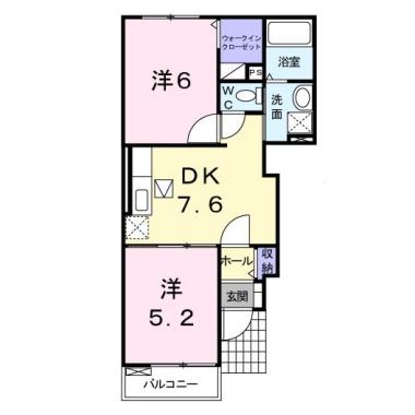 ウィッラ アルテ B 101の間取り図