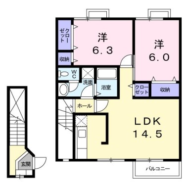 ウィルレジデンスVII 202の間取り図