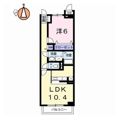 サンリット・24 303の間取り図