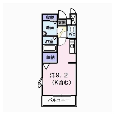 グレイスフル 207の間取り図