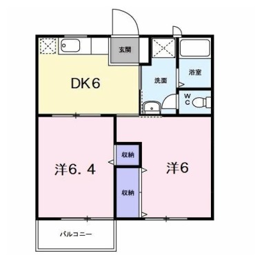 アフロディーテ 105の間取り図