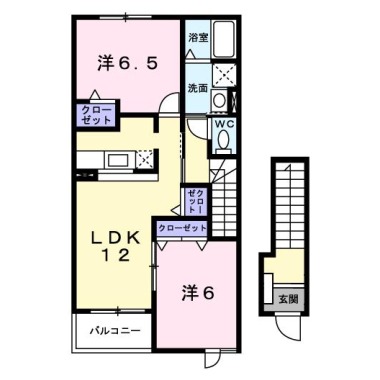 アンジェリカ B 203の間取り図