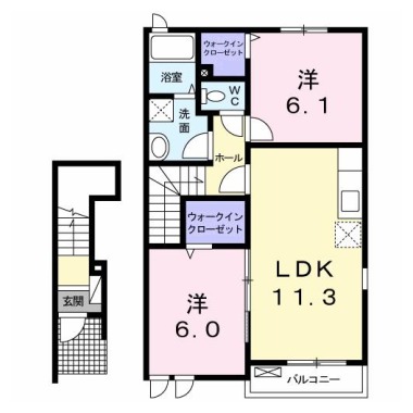 センス 202の間取り図