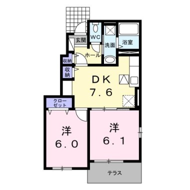 グレーシア A 101の間取り図