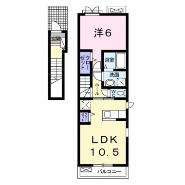 カーサ・ドマーニ II 201の間取り図