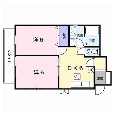 サンクレストール21 101の間取り図