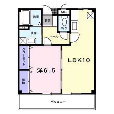 メゾンアネシス 101の間取り図