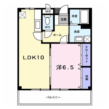 メゾンアネシス 102の間取り図