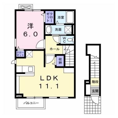 プレアヴェニューE 201の間取り図