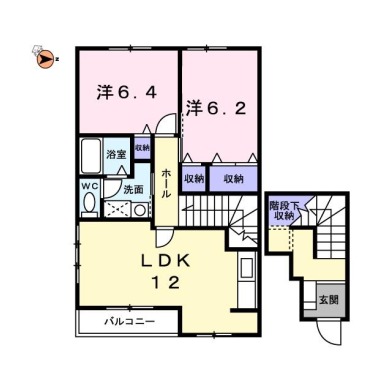 メゾン パサニアA 201の間取り図