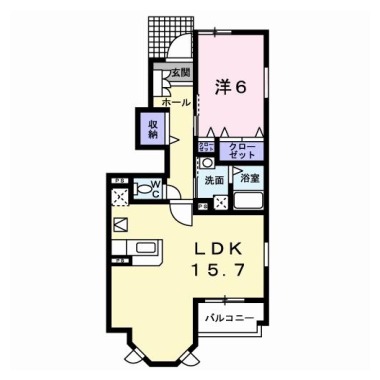 エテルノ A 101の間取り図