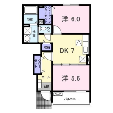 サンパティーク・パレス C 102の間取り図