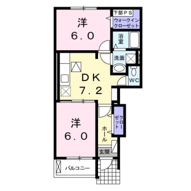 セレブリティ B 102の間取り図