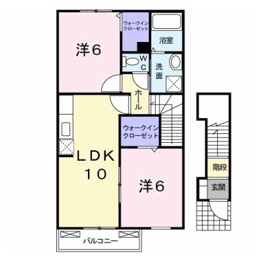 アヴニール 203の間取り図