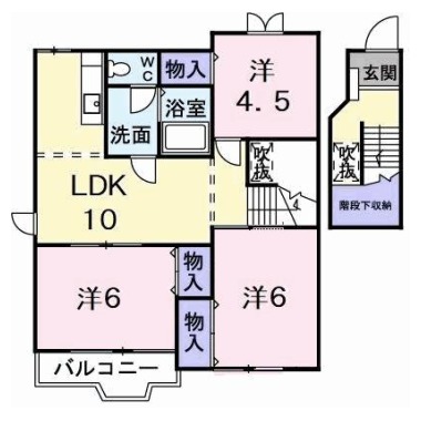 アウローラ V 203の間取り図