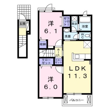 マーヴェラスB 202の間取り図