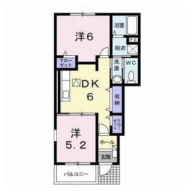 サンライズ貴園A 101の間取り図