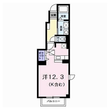 メゾン・コモド A 101の間取り図