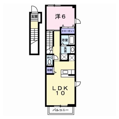 メゾン・コモド A 201の間取り図