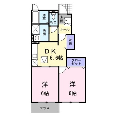 ニューカムリーB 103の間取り図