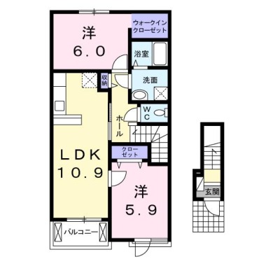 ジュピター 202の間取り図