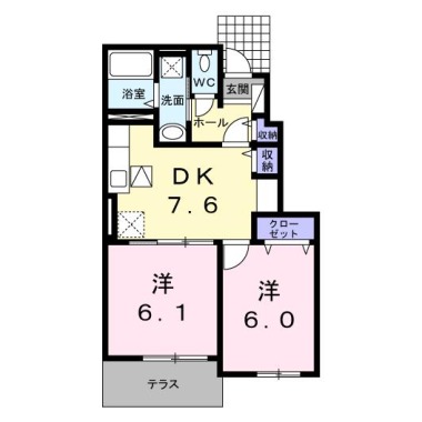 シェーン パラスト C 103の間取り図