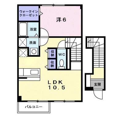 メゾン・コモド B 202の間取り図