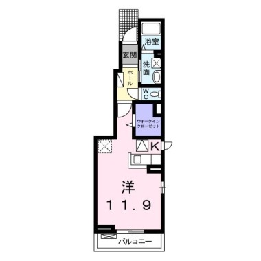 ミルト住吉I 101の間取り図