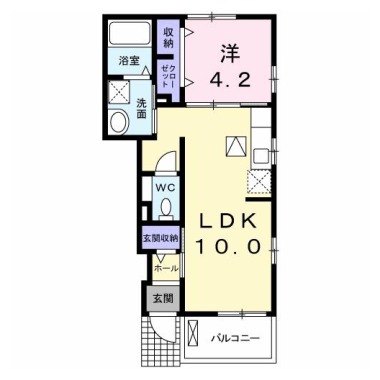 ミルト住吉II 106の間取り図