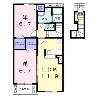 エテルノ C 202の間取り図