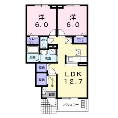 オーブ 103の間取り図