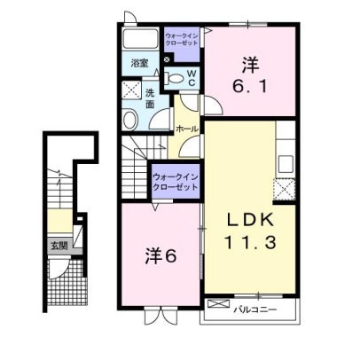 アリーヴィオA 203の間取り図