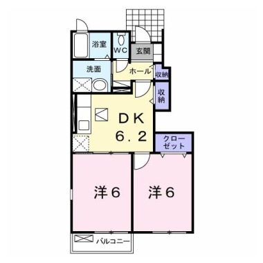 エスペランサ A 103の間取り図