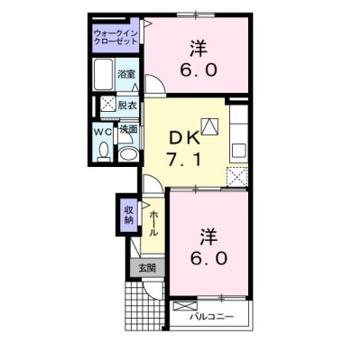 カリーナガーデン 103の間取り図