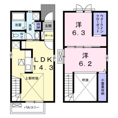 サンサニー 101の間取り図