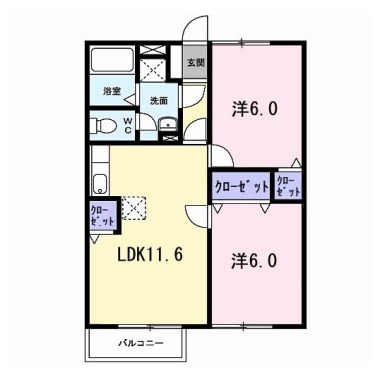 ハレクラニII 203の間取り図