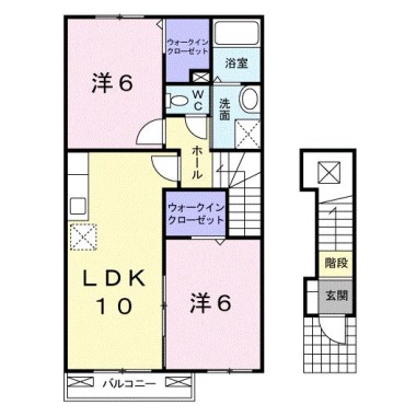 ヴィラ・ルーチェ 203の間取り図