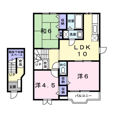 ビレッジあいD 203の間取り図