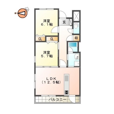 エスポワール 508の間取り図