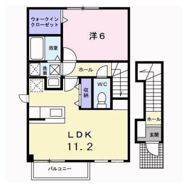 メゾン シャモニーB 201の間取り図