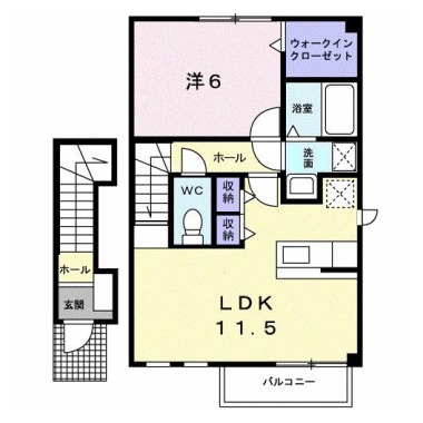 メゾン シャモニーB 205の間取り図