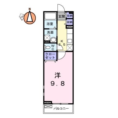 ライラック 205の間取り図