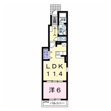 フレンテ 101の間取り図