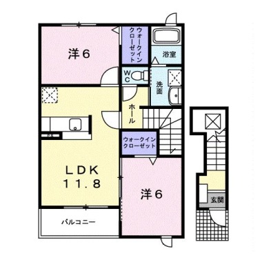 メゾンオーシャンA 201の間取り図