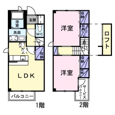 エスポワールB 106の間取り図