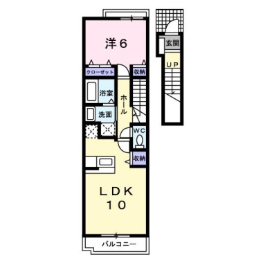 エアリー レジデンス B 202の間取り図