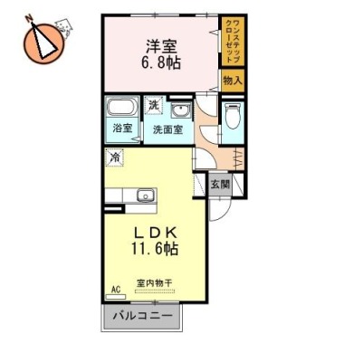 Ms’弐番館 103の間取り図