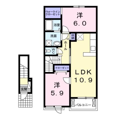 ブリリオ 202の間取り図